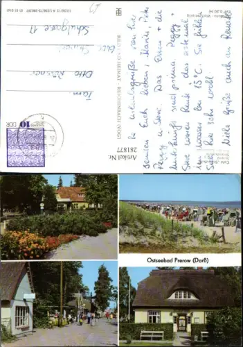 281877,Ostseebad Prerow Cafe Strandeck Strandstraße Rat d. Gemeinde Strand Mehrbildkarte