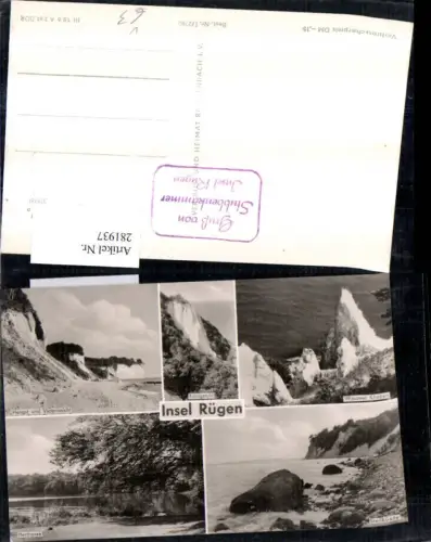 281937,Insel Rügen Herthasee Steilküste Klinken Königstuhl Hengst Mehrbildkarte pub VEB 1euro2780