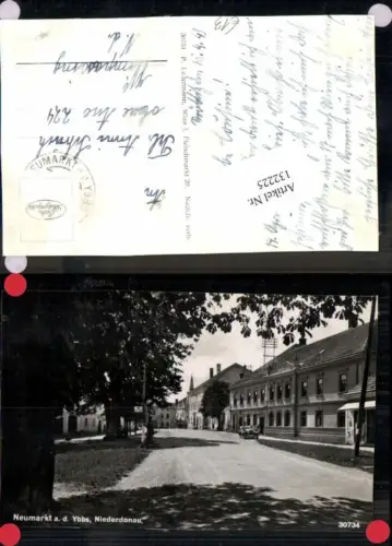 132225,Neumarkt a.d. Ybbs Niederdonau Strassenansicht Oldtimer