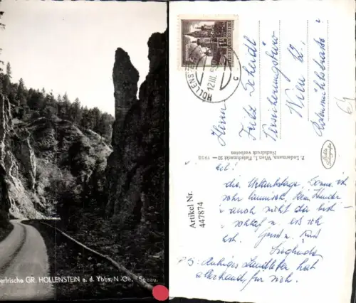 447874,Groß Hollenstein an d. Ybbs Seeau Straßenpartie