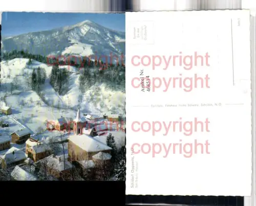 468514,Opponitz Schi-Schule Skischule Ybbstal Kirche Winterbild