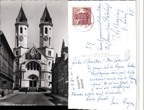 494560,Amstetten Herz-Jesu-Kirche Straßenansicht