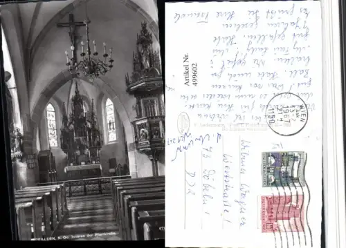 499602,Zeillern Pfarrkirche Kirche Innenansicht Kanzel