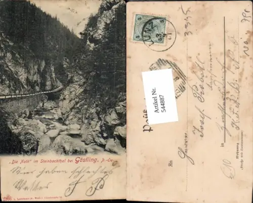 544887,seltene AK Die Noth Steinbachthal Lunz am See Göstling Ybbsitz