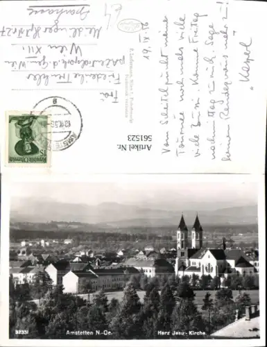 561523,Foto Ak Amstetten Herz-Jesu-Kirche