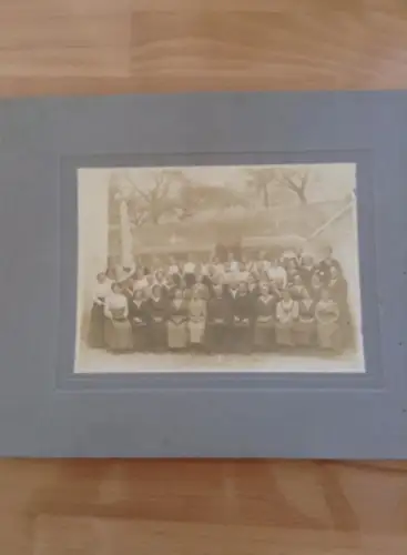 Grosses Foto Fest Maria Weinberger Ertl bei St. Peter in der Au 1907 Priester Fahne