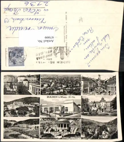97999,Baden bei Wien Mehrbild Karte