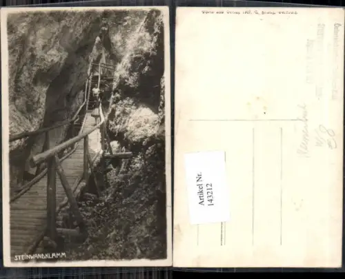 143212,Fotokarte Steinwandklamm bei Weissenbach a.d. Triesting Furth
