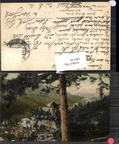 160139,Baden bei Wien Ruine Rauhenstein Helenenthal