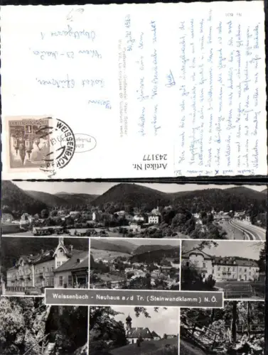 243177,Weißenbach Neuhaus an d. Triesting Totale Steinwandklamm Mehrbildkarte