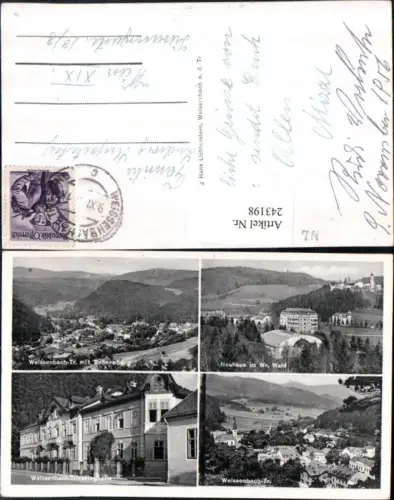 243198,Weißenbach an d. Triesting Totale Triestingheim Neuhaus Teilansicht Mehrbildkarte