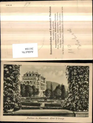 261104,Neuhaus im Wienerwald Hotel d'Orange