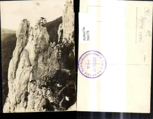 266178,Foto Ak Peilstein Cimone b. Berndorf Altenmark Weißenbach Felsen