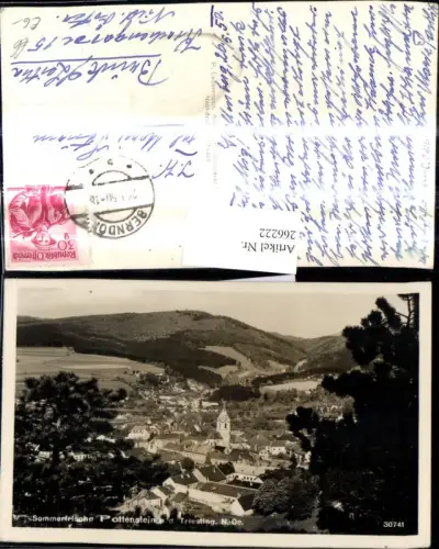 266222,Foto Ak Pottenstein a. d. Triesting Teilansicht