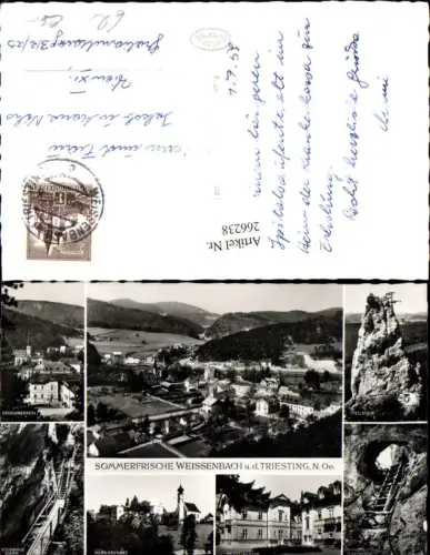 266238,Mehrbild Ak Weißenbach a. d. Triesting Peilstein Erholungsheim Burg Neuhaus Türkenloch