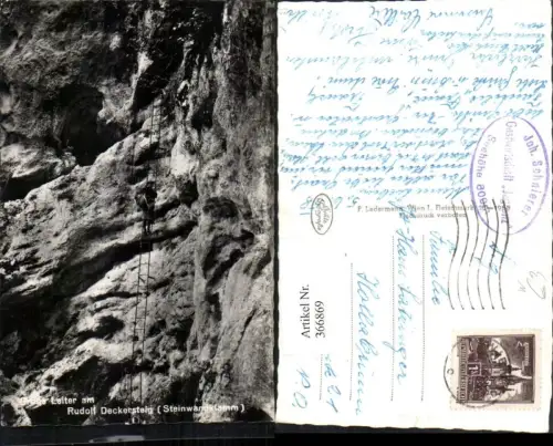 366869,Steinwandklamm b. Weißenbach an d. Triesting Rudolf Deckersteig Große Leiter