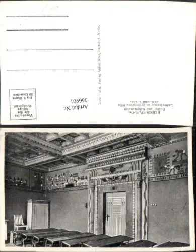 366901,Berndorf Volks- und Hauptschule Lehrzimmer im ägyptischen Stil