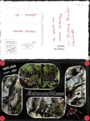 366922,Steinwandklamm b. Weißenbach an d. Triestng Leiter Mehrbildkarte