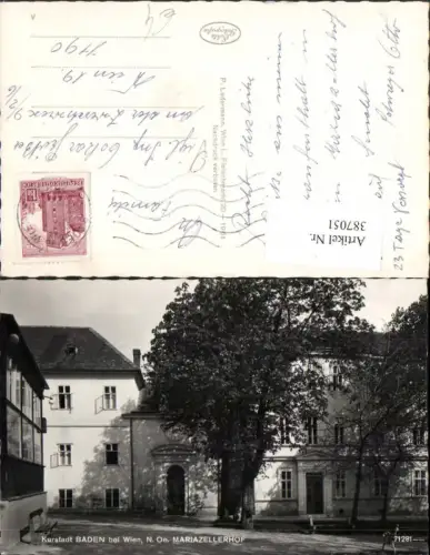 387051,Baden b. Wien Mariazellerhof