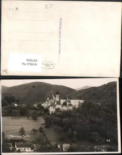 387056,Foto AK Neuhaus an d. Triesting Burg Schloss