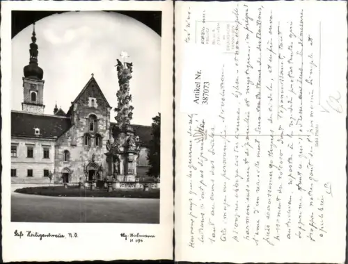 387073,Stift Heiligenkreuz Kirche Dreifaltigkeitssäule pub Foto Hubmann 594