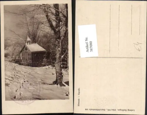 387080,Kieneck b. Furth an d. Triesting Kapelle Winterbild