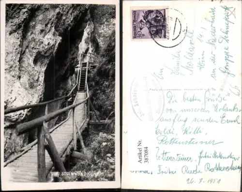 387084,Steinwandklamm b. Weissenbach Furth an d. Triesting Partie Leiter