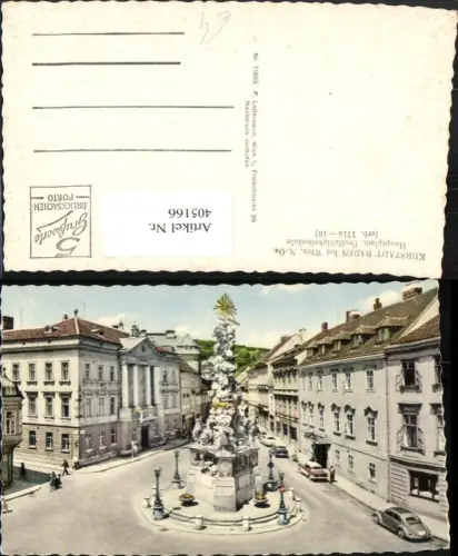 405166,Baden b. Wien Hauptplatz Dreifaltigkeitssäule