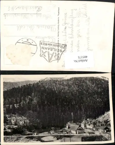 405171,Höllental b. Schwarzau im Gebirge Gasthof zur Singerin