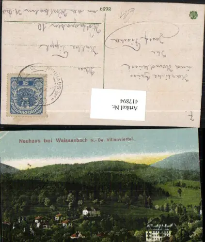 417894,Neuhaus b. Weissenbach Villenviertel