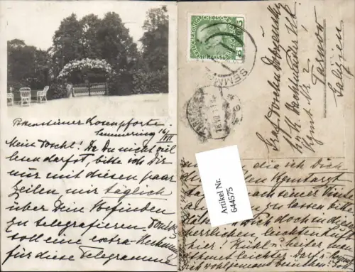 644575,seltene Foto-AK Pottenstein bei Baden Rosenpforte 1911