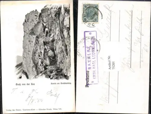75201,Gruß v.d. Rax Gretchensteig Reichenau