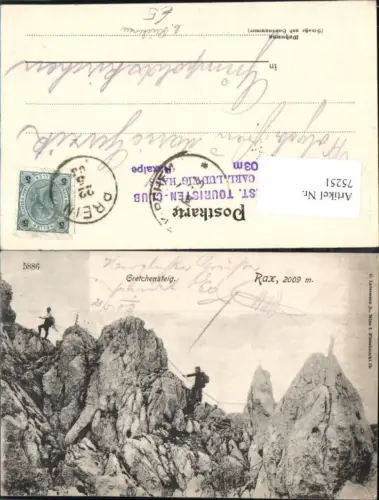 75251,Bergsteiger am Gretchensteig a.d. Rax Reichenau