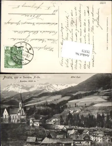 75373,Prein Ortsansicht Hotel Eggl Rax Reichenau