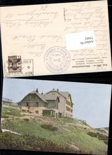 75443,Foto AK Ottoschutzhaus Detailansicht a.d. Rax Reichenau