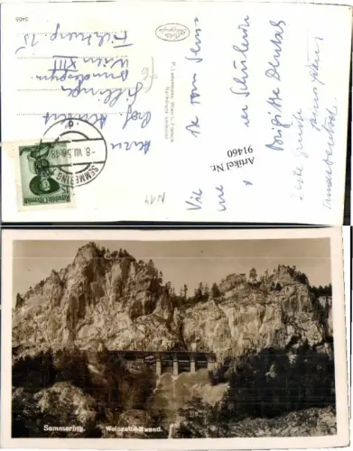 91460,Semmering Semmeringbahn Viadukt Weinzettelwand