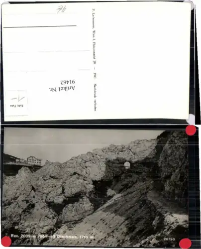 91462,Rax Thörl Ottohaus Reichenau 1941