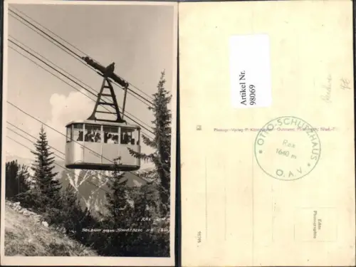 98069,Seilbahn auf die Rax b. Reichenau Gondel