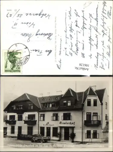 106128,Sommerfrische Payerbach Gasthaus Hotel Tirolerhof Rax Reichenau