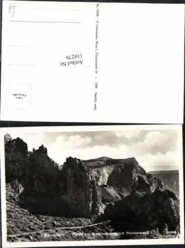 110279,Rax Reichenau Partie am Bismarcksteig m. Preinerwand 1939