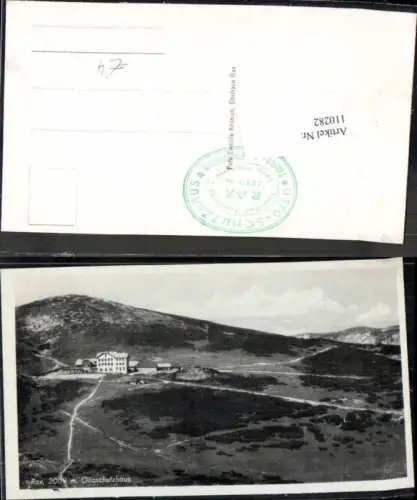 110282,Rax Reichenau Ottoschutzhaus 1938
