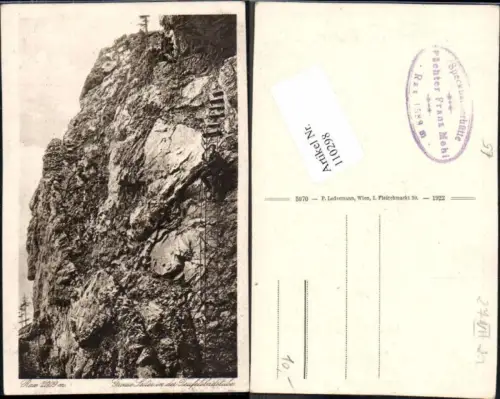 110298,Rax Grosse Leiter Teufelsbadstube bei Reichenau 1922 rot