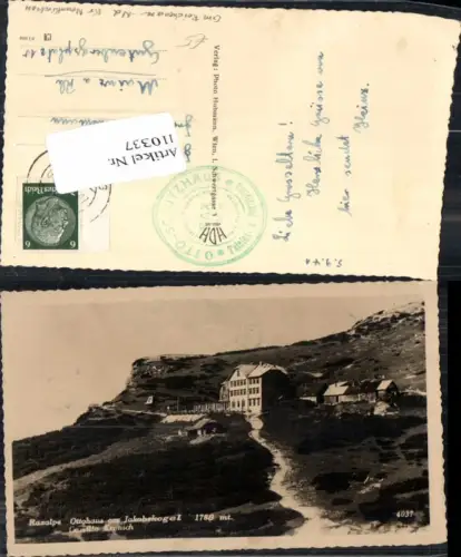 110337,Raxalpe Ottohaus am Jakobskogel 1941 Reichenau