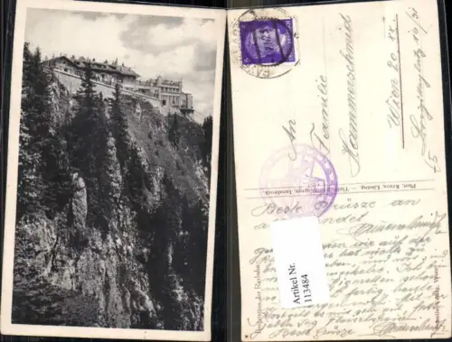 113484,Bergstation a.d. Rax bei Reichenau Payerbach 1940