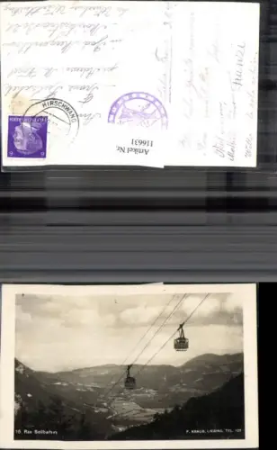 116631,Rax Seilbahn 1942 Reichenau