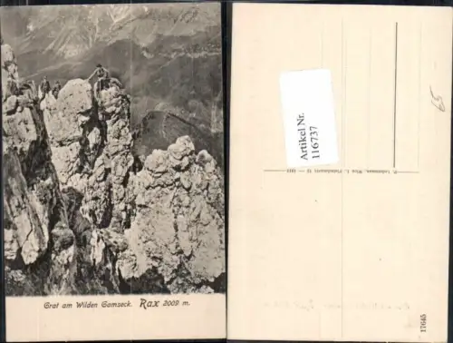 116737,Rax Reichenau Grat am wilden Gamseck Prein Kletterer