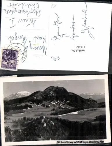 116768,Blick v.d. Ebenwalderhütte gegen Schneeberg Rax Reichenau