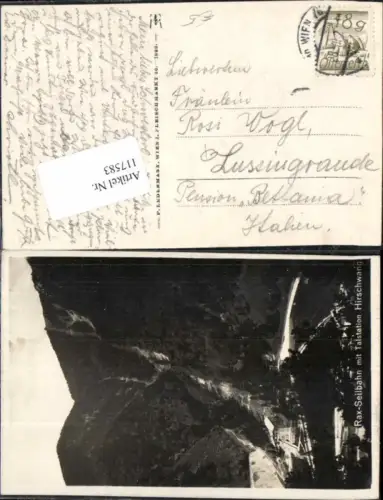 117583,Rax Seilbahn Reichenau Prein Talstation Hirschwang