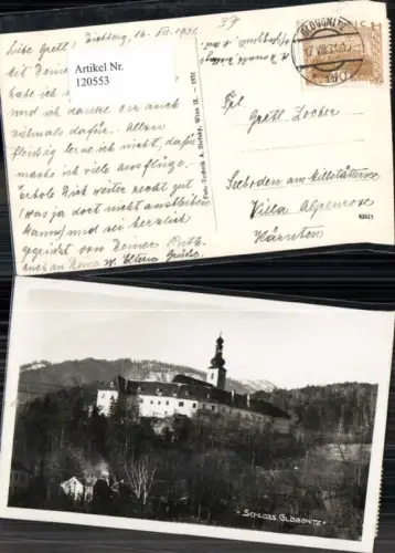 120553,Schloss Gloggnitz Totale um 1931