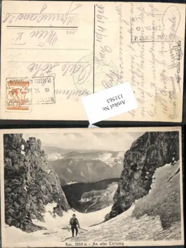 131563,Rax Reichenau Am alten Törlsteig 1923 Hirschwang